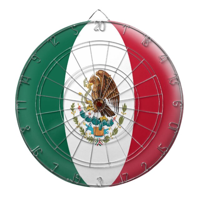 Diana Dartboard con la bandera mexicana de México de 6 (Frente)