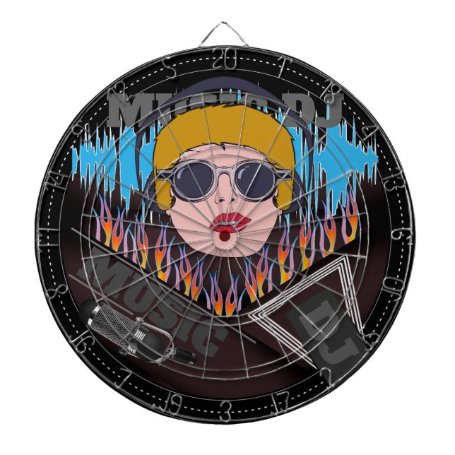 Diana Dartboard de DJ musical (Frente)