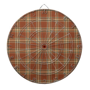Diana Dartboard de jaula Metalizado de tartán marrón
