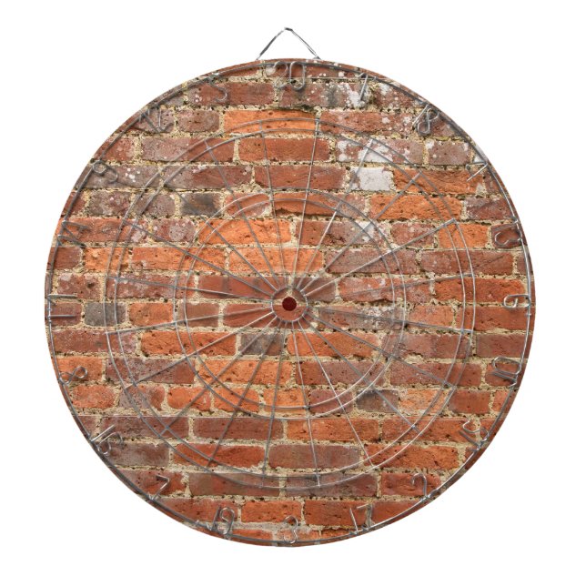 Diana Dartboard de la pared de ladrillo (Frente)