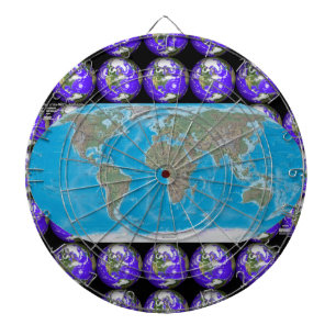 Diana Dartboard del destino de las vacaciones del mapa