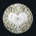 Diana dartboard del dinero<br><div class="desc">El corazón del dinero diseñó el dartboard. El regalo perfecto para el fabricante de dinero acertado.</div>