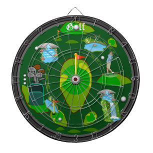 Diana Dartboard del peligro del agua del golf