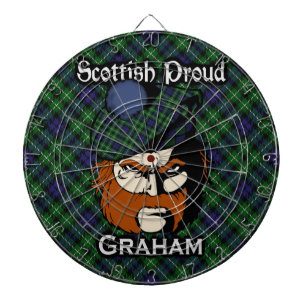 Diana Dartboard escocés del tartán de Graham del clan