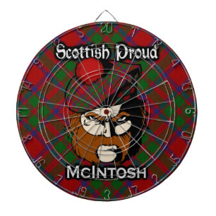 Diana Dartboard escocés del tartán de McIntosh del cla
