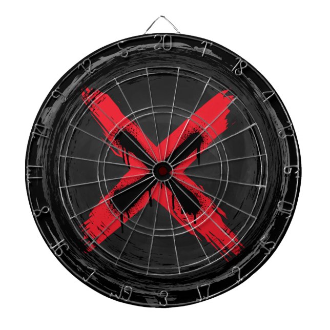 Diana Dartboard Grunge Red Xpression (Frente)
