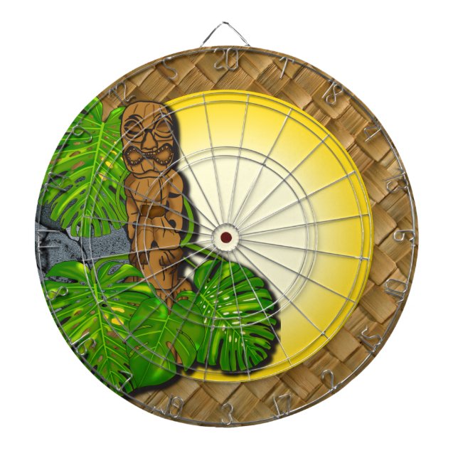 Diana Dartboard hawaiano 3 de Tiki (Frente)