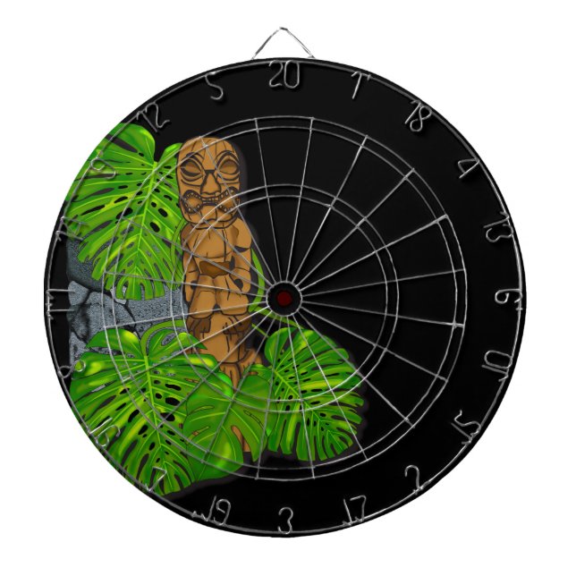Diana Dartboard hawaiano de Tiki (Frente)