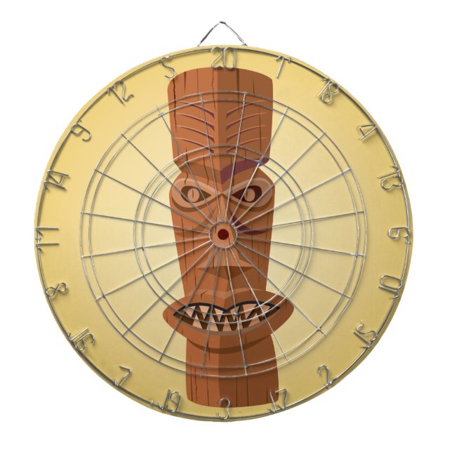 Diana Dartboard metalizado de la jaula de Tiki (Frente)
