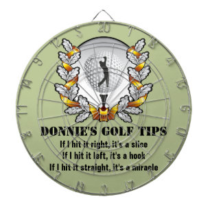 Diana Dartboard personalizado del verde del golfista de