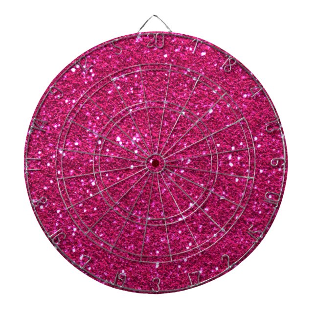 Diana Dartboard rosado del purpurina (Frente)