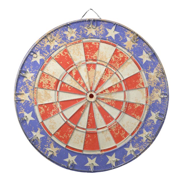Diana Dartboard USA Flag old cracked (Frente)