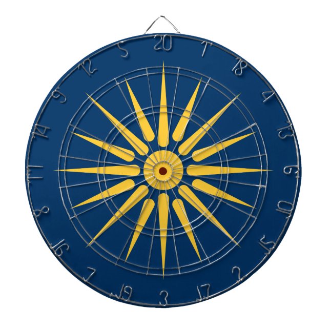 Diana Dartboard with Flag of Macedonia, Greece (Frente)