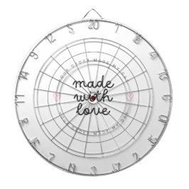 Diana Dartbord hecho con amor" Tarjeta de pizarra premiu