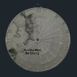 Diana Declaración audaz: Actúen como hombres, sean fuert<br><div class="desc">Declaración Negrita: Actúen Como Hombres, Sean Fuertes ¿Por Qué Elegir "Declaración Audaz: Actúen Como Hombres, Sean Fuertes"? Dé una impresión poderosa con nuestro sorprendente diseño, "Declaración audaz: Actuar como hombres, ser fuertes". Esta obra de arte muestra una dramática imagen en escala de grises de un cráneo yuxtapuesto con la cara...</div>