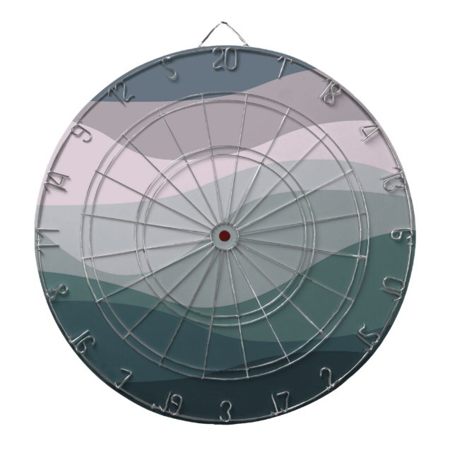 Diana Decoración de ondas de estilo retro violeta y turq (Frente)