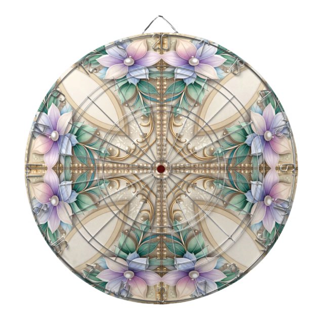 Diana Decorative Floral Dartboard (Frente)