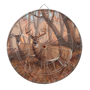 Diana Deer blanco en la naturaleza del estilo retro fore