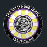 Diana Deer Forest Target Bullseye Art<br><div class="desc">Poderoso diseño circular de un ciervo con cuerdas en el bosque y un atrevido overlay.</div>