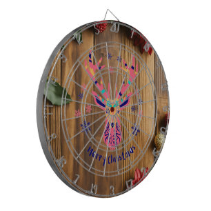 Diana Deer Merry Christmas Dartboard