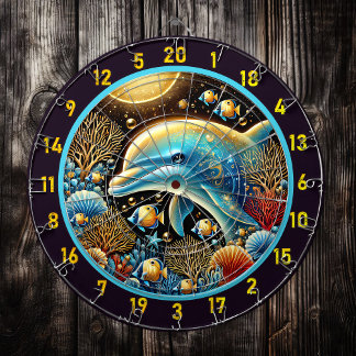 Diana Delphin Dance Coral Reef Dartboard