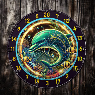 Diana Delphin Dream Coral Reef Dartboard