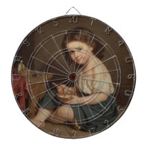 Desayuno de Chica joven y agradable (Arte de época