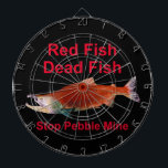Diana Después de Salmon - Alto a la mina de guijarros<br><div class="desc">Después de que el Salmón se haya ido, ¿qué comeremos? Representación de un Salmón sokeye en su fase de desove rojo y texto que dice "Pescado rojo" "Pescado muerto" "Mina de paro de pepitas". Donaré una gran parte de cualquier producto de la venta de este producto a las organizaciones que...</div>