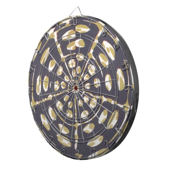 Diana Dibujo de patrón radial de polka verde oliva Impri (Frente Derecha)