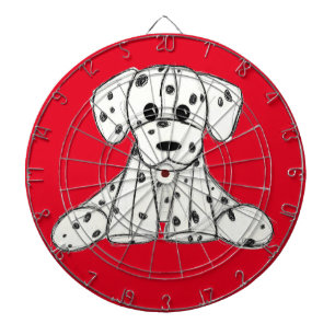 Diana Dibujo de perro de peluche dálmata contorno simple