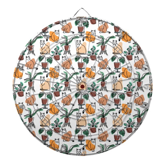 Diana Dibujo en línea de gatos y flores (Frente)