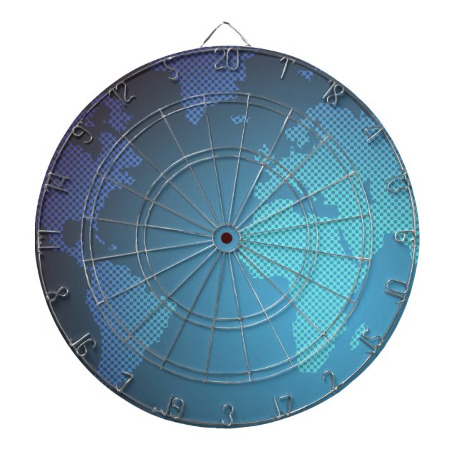 Diana Digital Dot World Map Gradient Art (Frente)