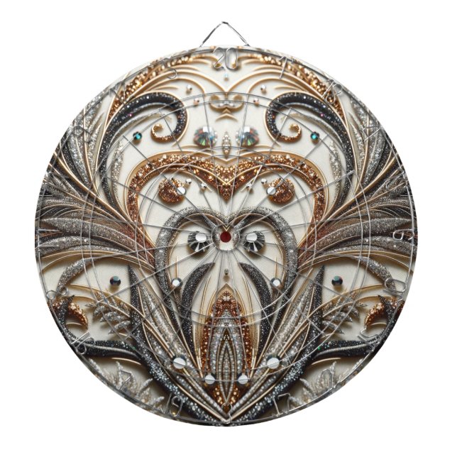 Diana Diseño barroco glamuroso con piedras de Purpurina  (Frente)