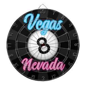 Diana Diseño de bola 8 de billar de Vegas Nevada en negr