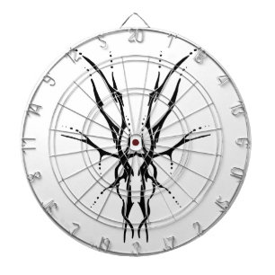 Diana Diseño de caza de cráneo de ciervo tribal negro