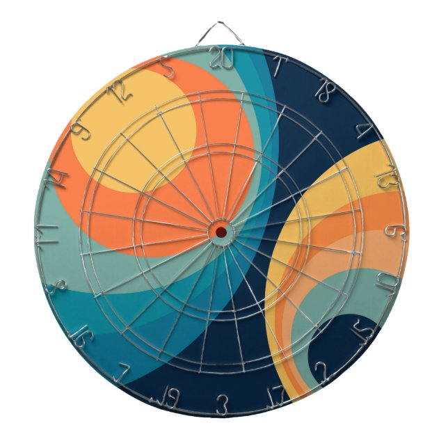 Diana Diseño de círculos retro coloridos (Frente)