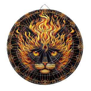 Diana Diseño de Mandala para gatos de incendio místico