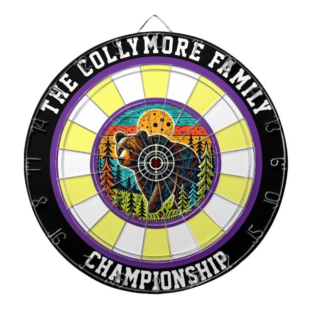 Diana Diseño de objetivos de bosque de oso pardo (Frente)