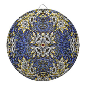 Diana Diseño de Tulipán y Sauce Azul y Dorado de William
