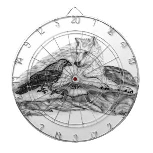 Diana Diseño en blanco y negro de Wolf y Raven