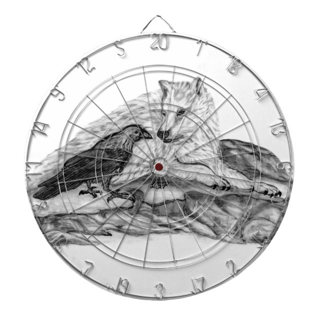 Diana Diseño en blanco y negro de Wolf y Raven (Frente)