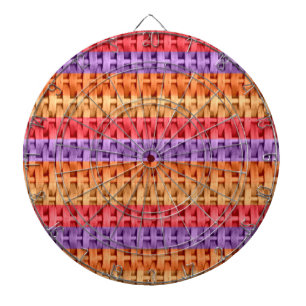 Diana Diseño gráfico retro colorido rayas de mimbre