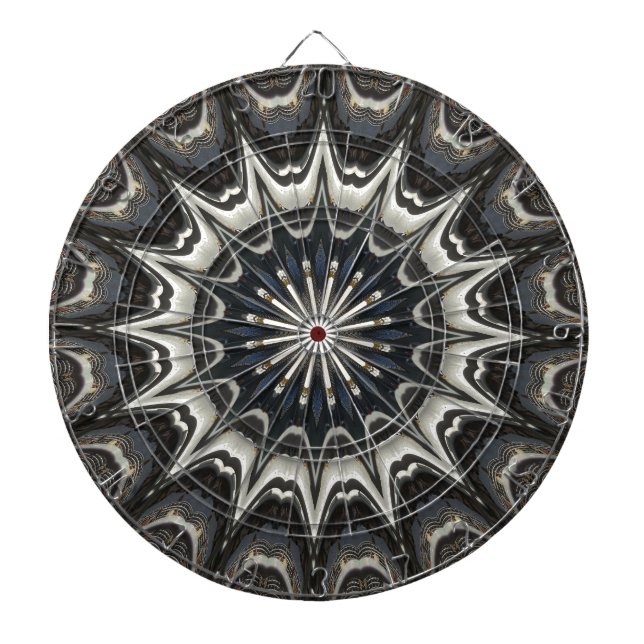 Diana Diseño Kaleidoscope Arte Blanco Gris Azul Negro (Frente)