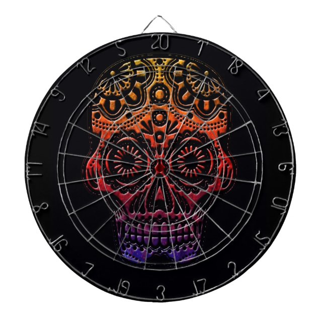 Diana Diseño tribal del dartboard del cráneo (Frente)