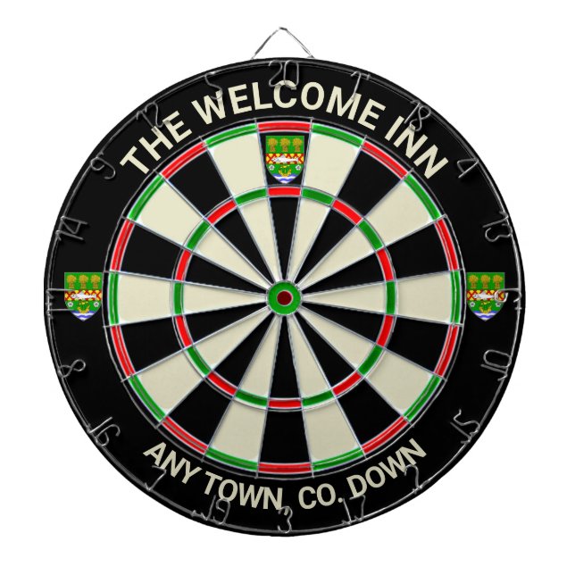 Diana Distrito de Irish Down Ireland Dartboard (Frente)