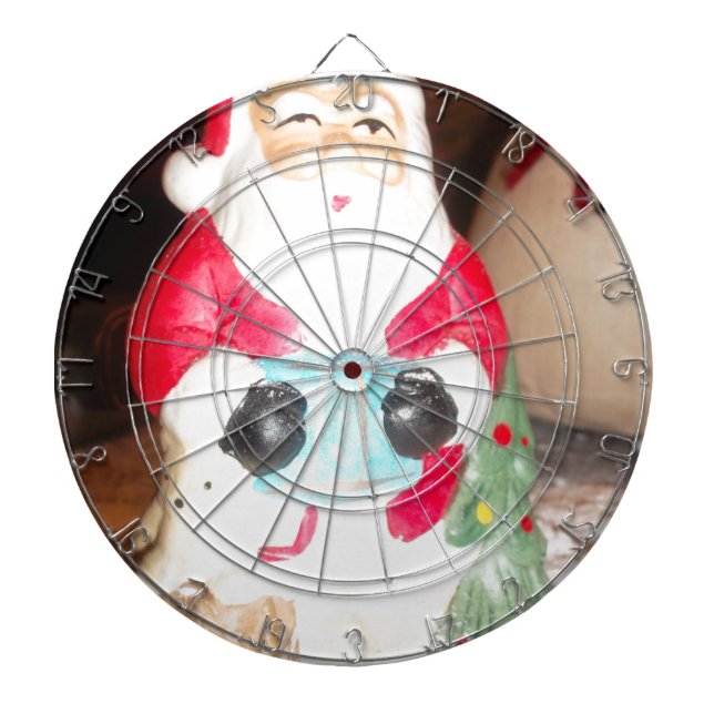 Diana Divertido Santa con la impresión de arte de nieve (Frente)