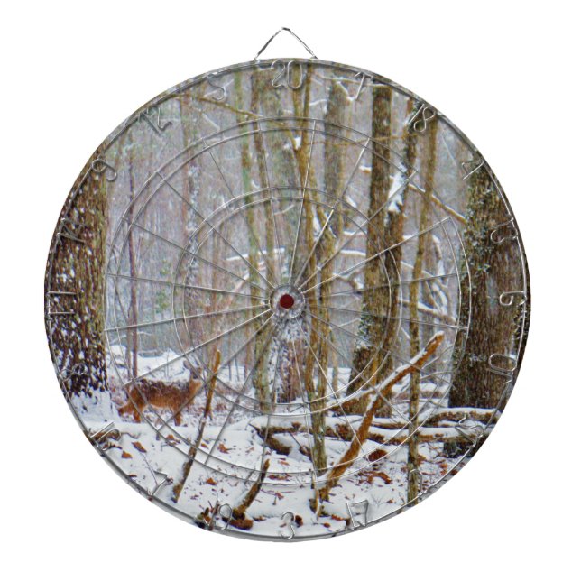 Diana Doe in the snow, Deer in Lake Arrowhead (Frente)