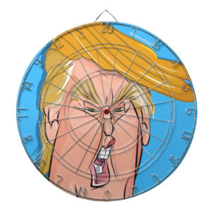 Diana Donald Trump anti - Dartboard del dibujo animado