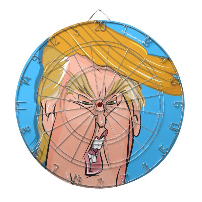 Diana Donald Trump anti - Dartboard del dibujo animado (Frente)