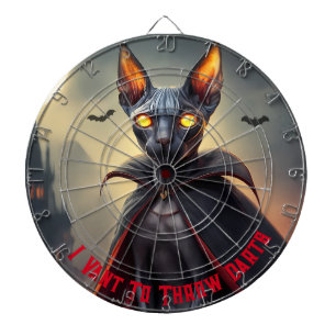 Diana Drácula De Gato Sphynx Divertido De DartBoard Jueg